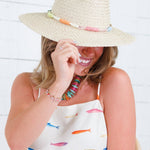 Summer Multi Color Banded Sun Hat