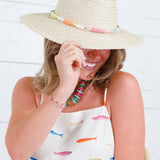 Summer Multi Color Banded Sun Hat