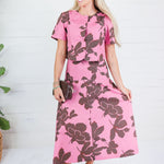 Sumter Pink + Brown Crop Top Entro