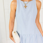 Susanna Oxford Blue Mini Dress All Row