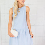 Susanna Oxford Blue Mini Dress All Row