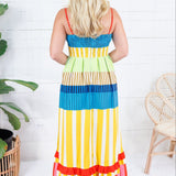 Sweeney Bright Stripes Maxi Dress Karlie