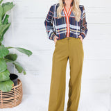 Sycamore Chartreuse Wide Leg Trouser Pants Lucy Paris