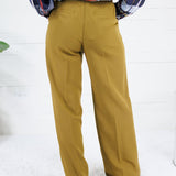 Sycamore Chartreuse Wide Leg Trouser Pants Lucy Paris