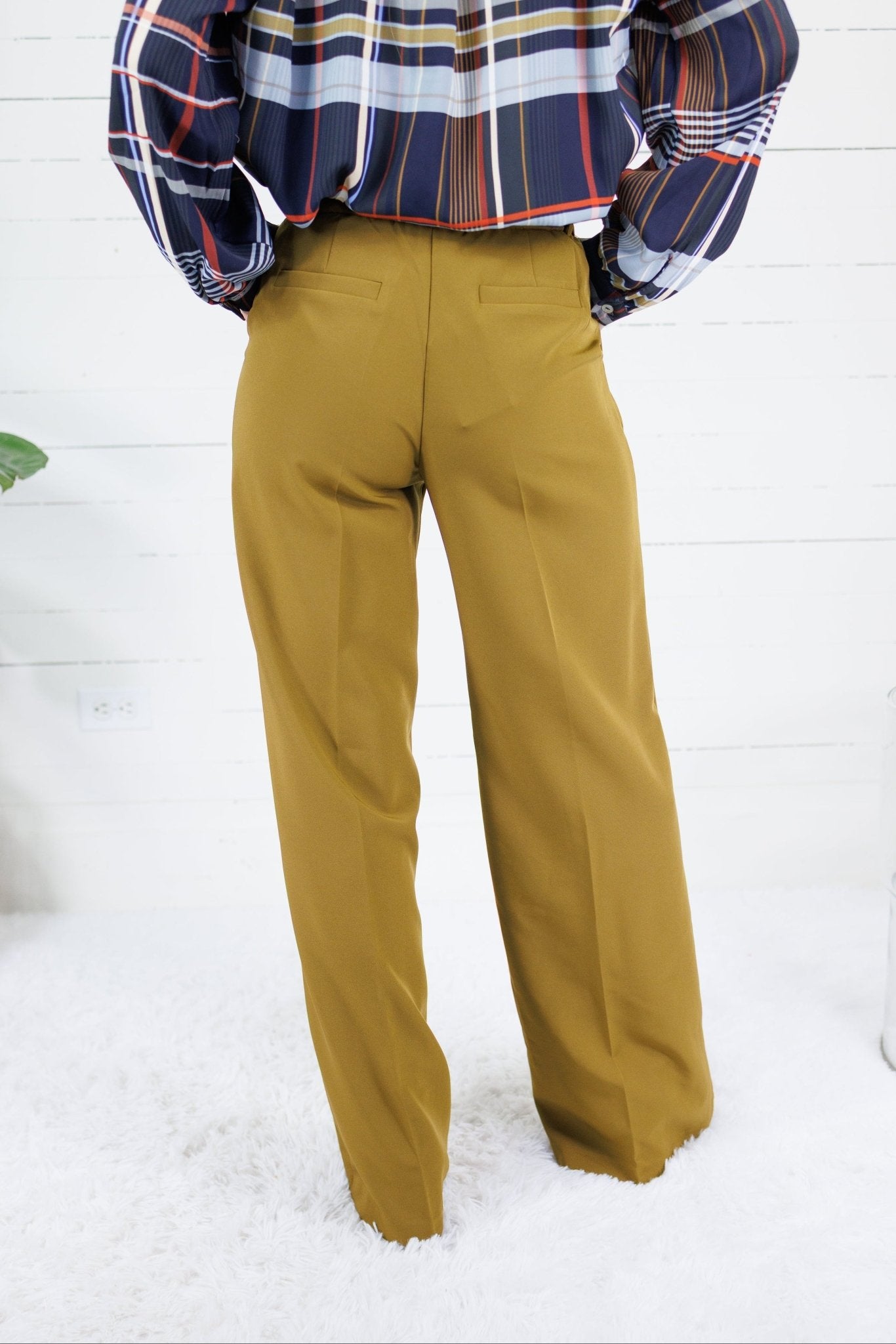 Sycamore Chartreuse Wide Leg Trouser Pants Lucy Paris