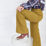 Sycamore Chartreuse Wide Leg Trouser Pants Lucy Paris