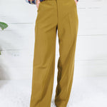 Sycamore Chartreuse Wide Leg Trouser Pants Lucy Paris