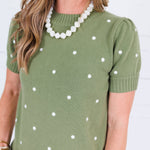 Sycamore Olive Dotty Sweater Sunday Edition