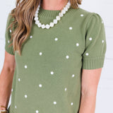 Sycamore Olive Dotty Sweater Sunday Edition