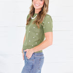 Sycamore Olive Dotty Sweater Sunday Edition