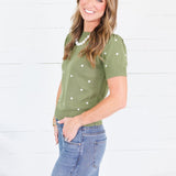 Sycamore Olive Dotty Sweater Sunday Edition