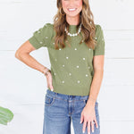 Sycamore Olive Dotty Sweater Sunday Edition