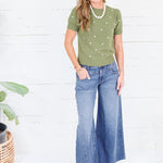 Sycamore Olive Dotty Sweater Sunday Edition