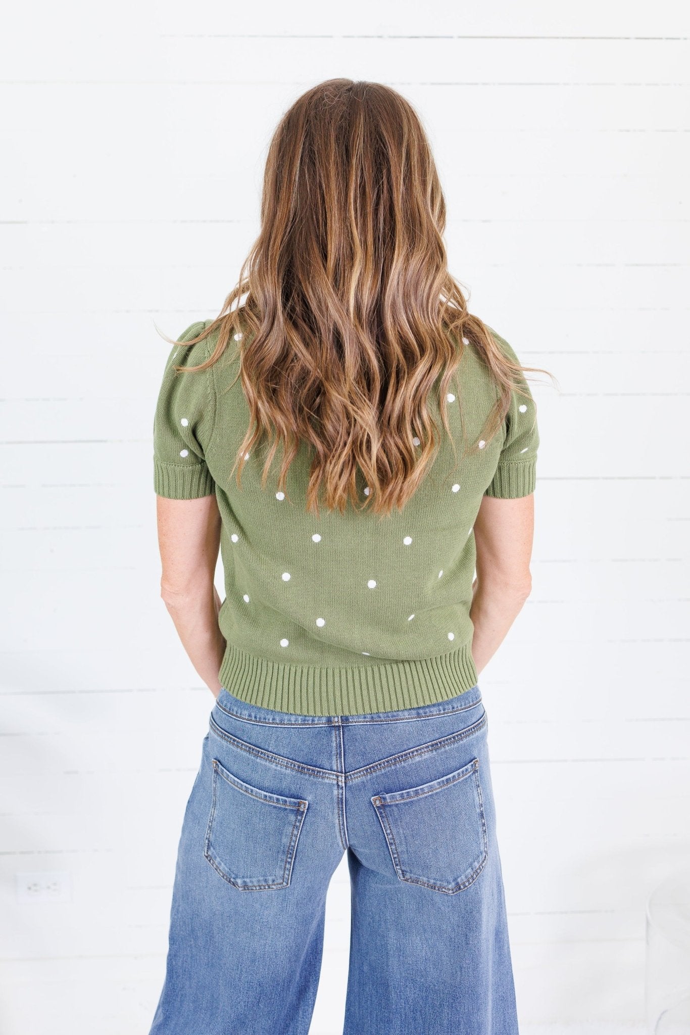 Sycamore Olive Dotty Sweater Sunday Edition