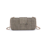 Sylvi Woven Checkerboard Clutch Handbag - A4 Accessories - Handbags - Clover + Bee