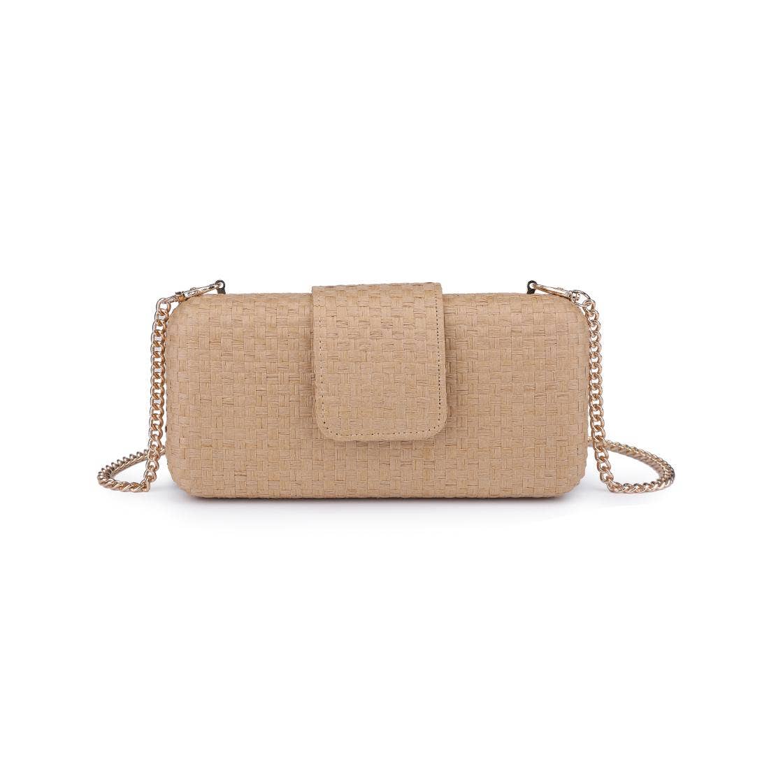 Sylvi Woven Checkerboard Clutch Handbag - A4 Accessories - Handbags - Clover + Bee