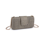 Sylvi Woven Checkerboard Clutch Handbag - A4 Accessories - Handbags - Clover + Bee