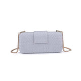 Sylvi Woven Checkerboard Clutch Handbag - A4 Accessories - Handbags - Clover + Bee