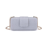 Sylvi Woven Checkerboard Clutch Handbag - A4 Accessories - Handbags - Clover + Bee