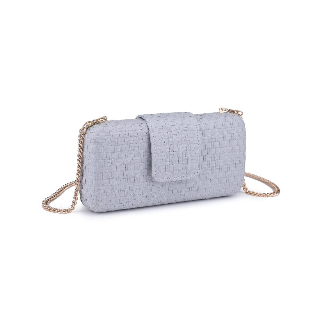 Sylvi Woven Checkerboard Clutch Handbag - A4 Accessories - Handbags - Clover + Bee