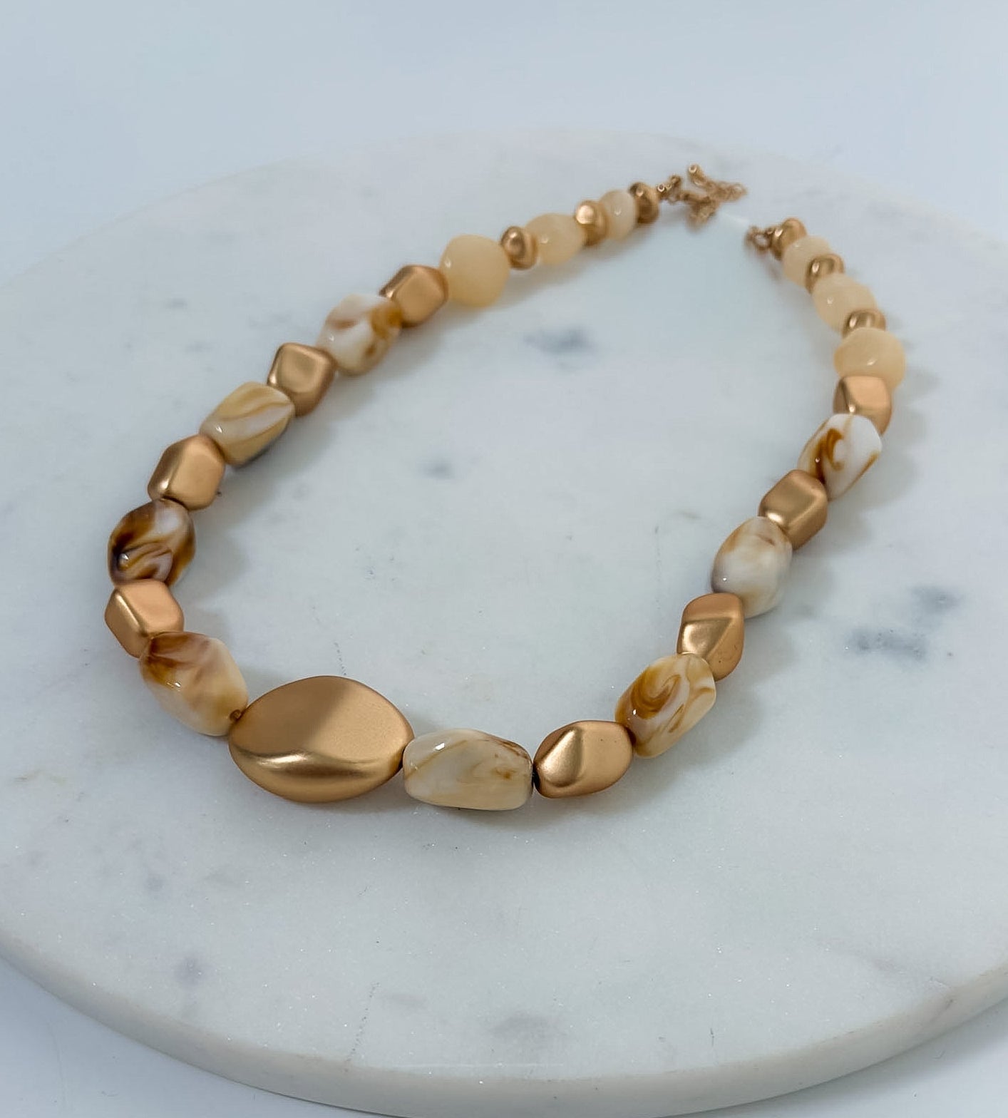 Sylvia Acrylic Irregular Bead Necklace