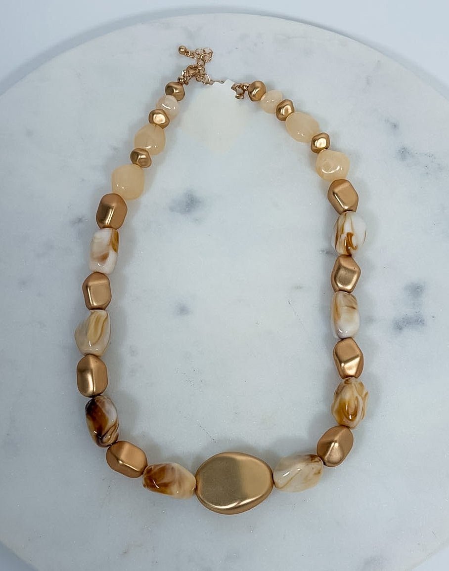 Sylvia Acrylic Irregular Bead Necklace