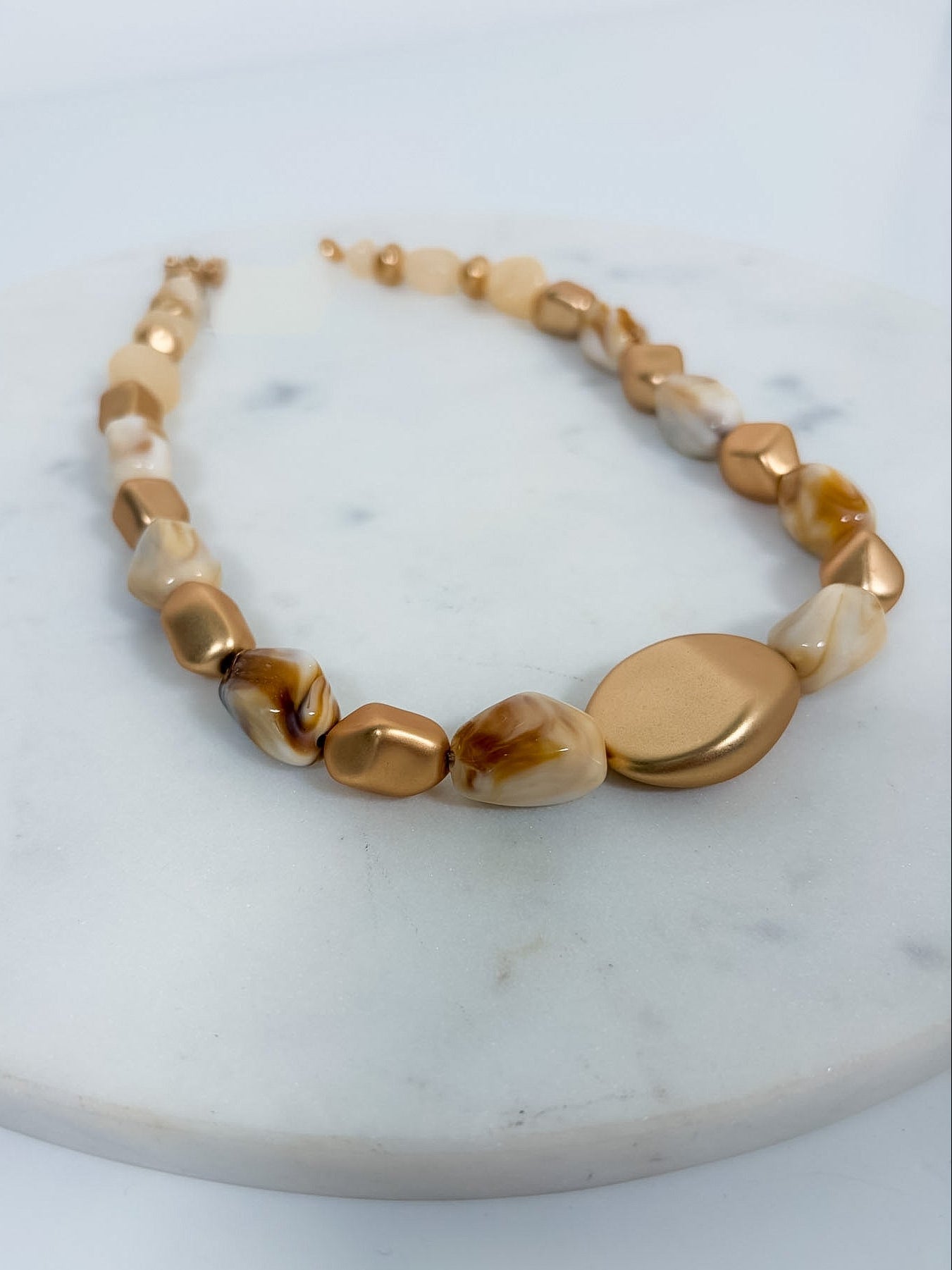 Sylvia Acrylic Irregular Bead Necklace