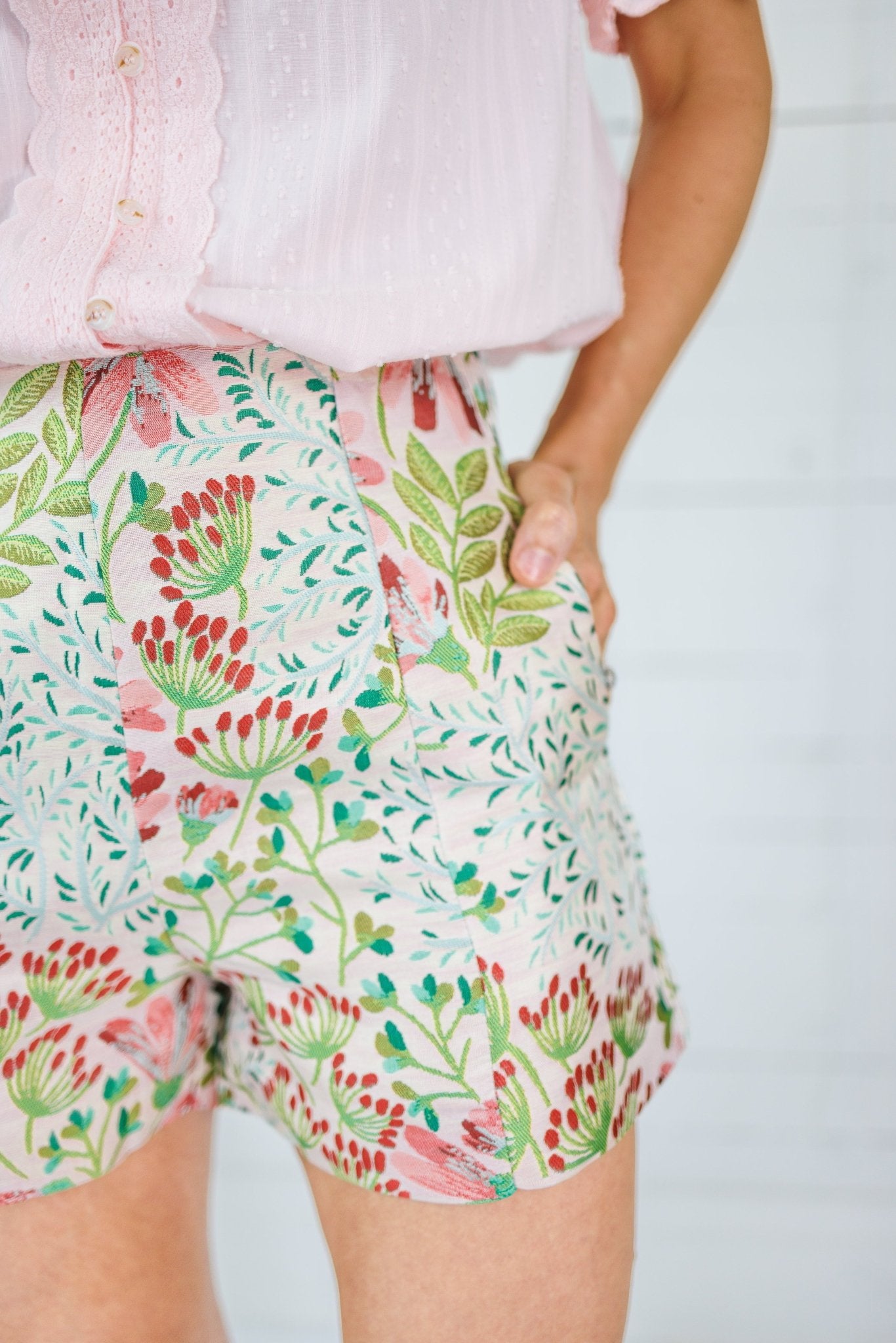 Tabitha Garden Gala Jacquard Shorts Sincerely Ours