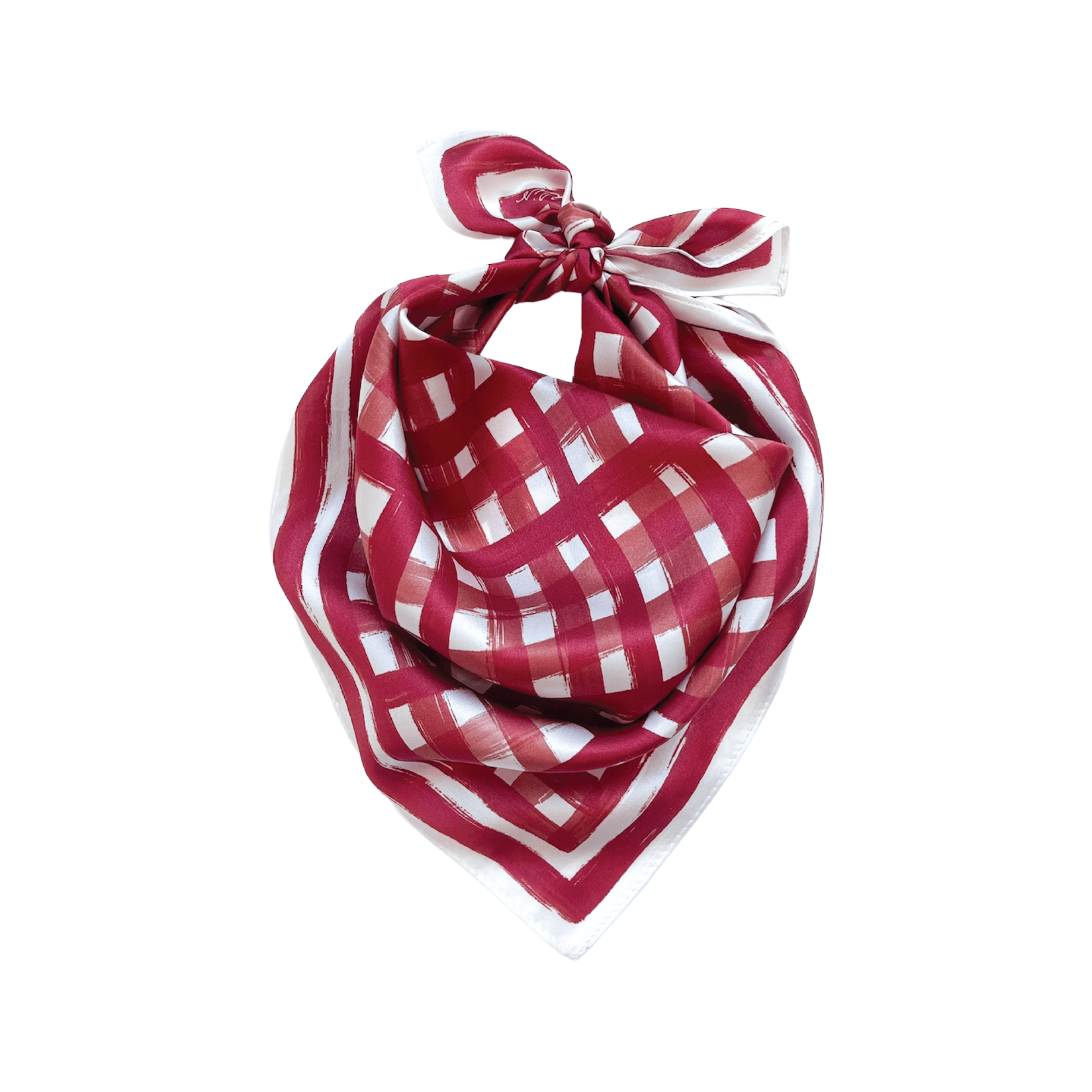 Tailgate Crimson Check Scarf - A3 Accessories - miscellanous - Clover + Bee