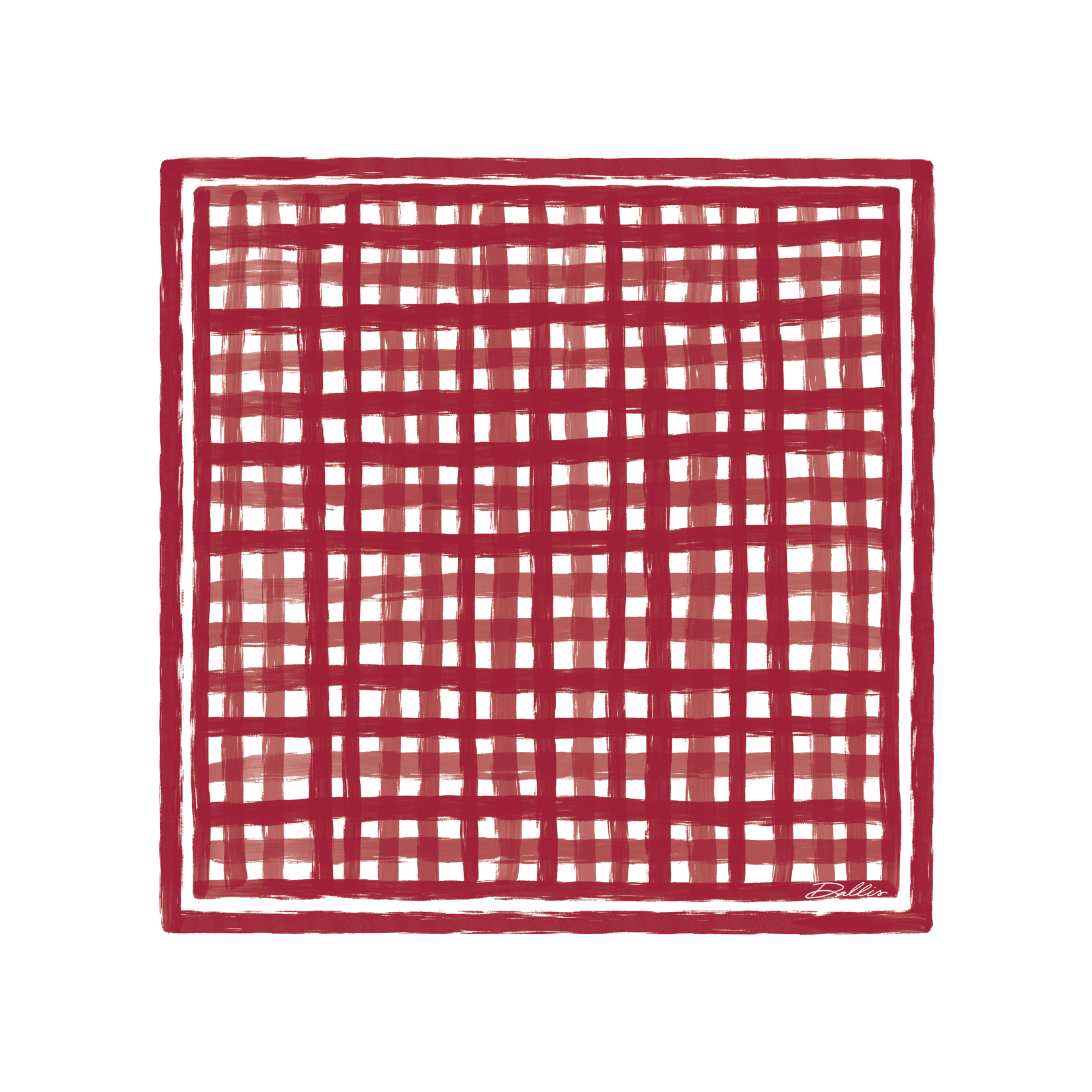 Tailgate Crimson Check Scarf - A3 Accessories - miscellanous - Clover + Bee