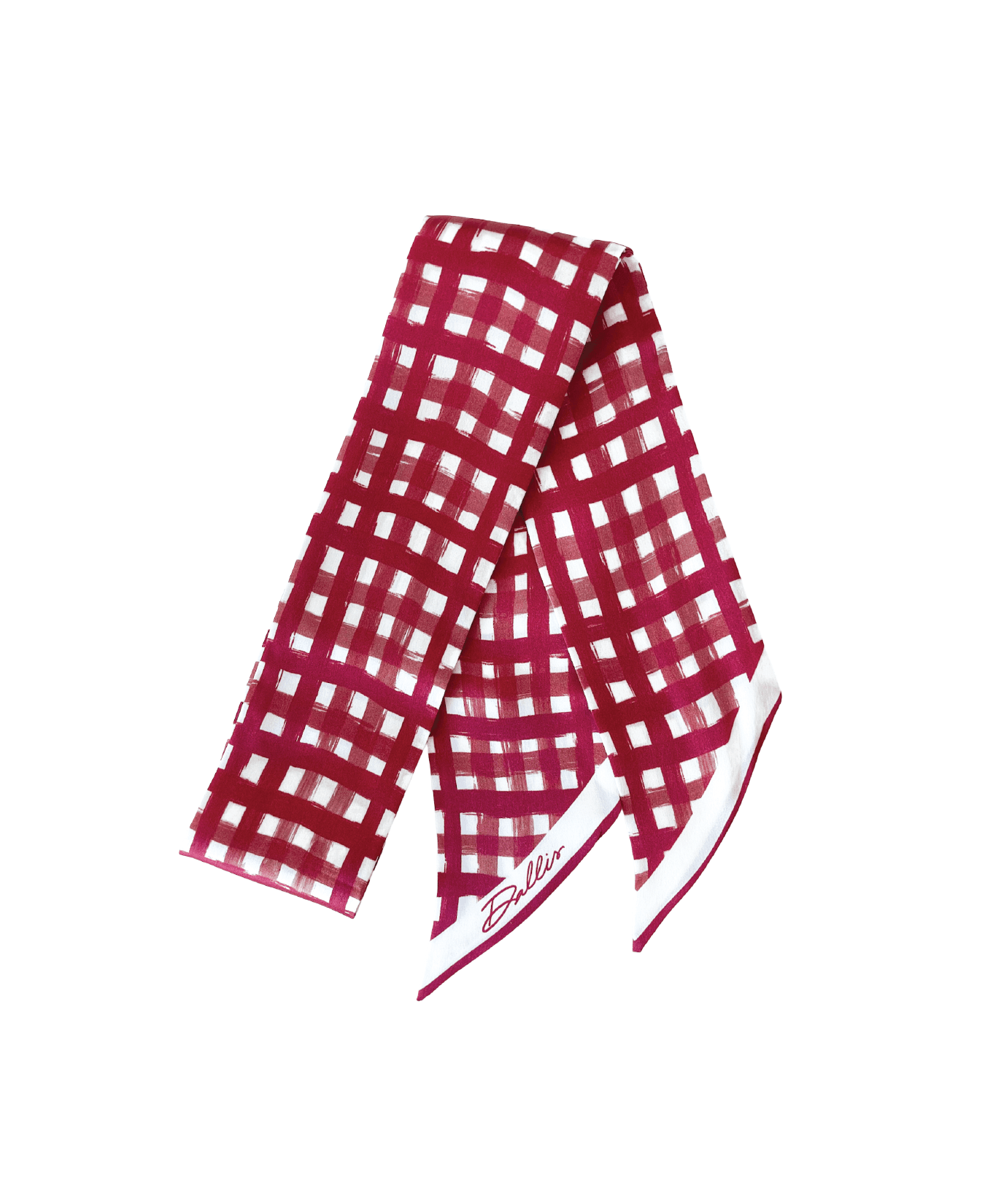 Tailgate Crimson Check Twilly - A3 Accessories - miscellanous - Clover + Bee