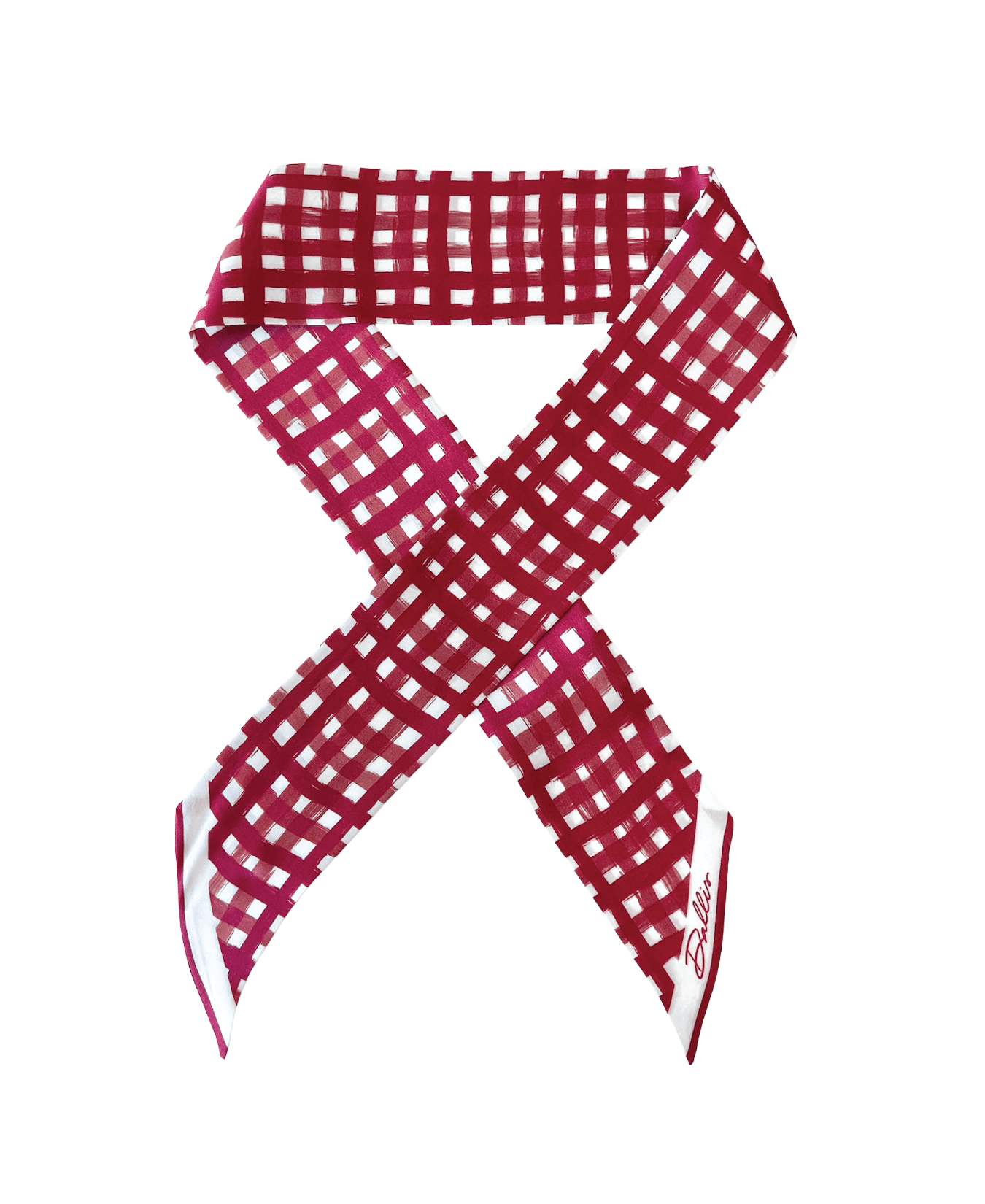 Tailgate Crimson Check Twilly - A3 Accessories - miscellanous - Clover + Bee
