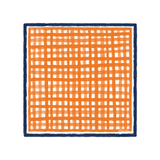 Tailgate Orange + Navy Check Scarf - A3 Accessories - miscellanous - Clover + Bee
