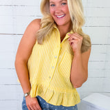 Tarrant Sunshine Stripe Sleeveless Top Entro