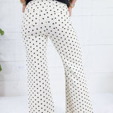 Theo Ecru + Black Dot Stretchy Denim Poppy & Pine