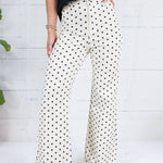 Theo Ecru + Black Dot Stretchy Denim Poppy & Pine