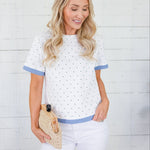 Theo Off White Dottie Top Things Between