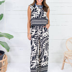Thomas Black + Sand Wide Leg Pants