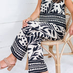 Thomas Black + Sand Wide Leg Pants