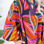 Thornton Black Swirl Abstract Maxi Dress Jodifl