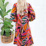 Thornton Black Swirl Abstract Maxi Dress Jodifl