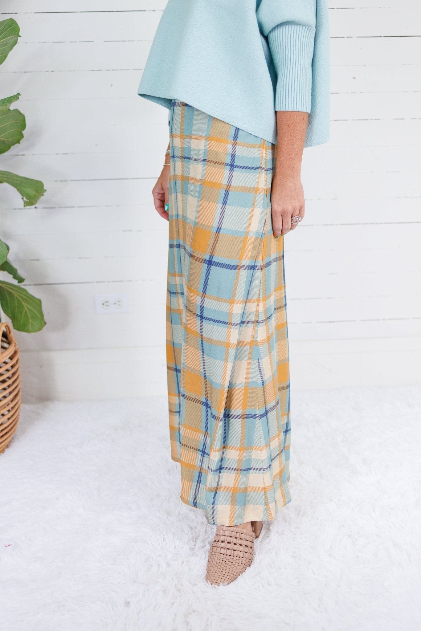 Tiffany Harvest Plaid Maxi Skirt Briton Court