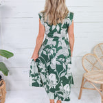 Tilly Fern Botanical Maxi Dress