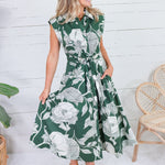Tilly Fern Botanical Maxi Dress
