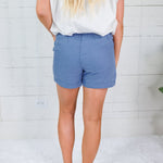 Tomkins Caset Blue Tencel Shorts Be Cool 