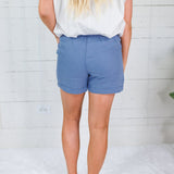 Tomkins Caset Blue Tencel Shorts Be Cool 