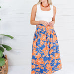 Toomers Orange + Blue Maxi Skirt TCEC