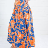 Toomers Orange + Blue Maxi Skirt TCEC