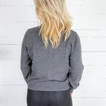 Turner Charcoal + Fancy Buttons Cardigan Compania Fantastica