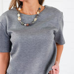 Tusco Dark Grey Scuba Top Molly Bracken